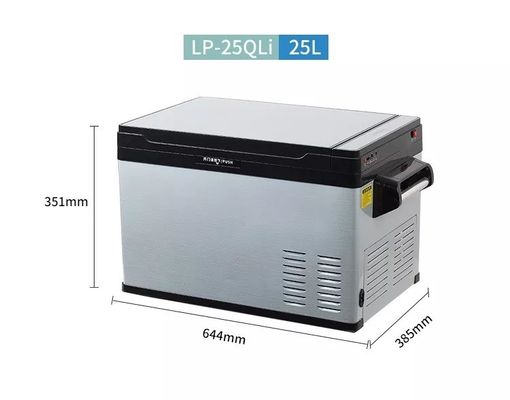Draagbare glazen deur DC AC compressor koelkast voor kamperen en reizen -20 10 C