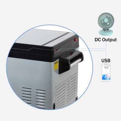 Draagbare glazen deur DC AC compressor koelkast voor kamperen en reizen -20 10 C