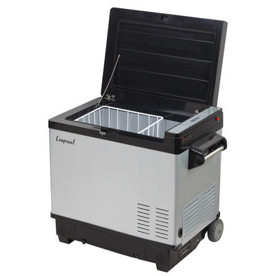 Auto-fitment 30L draagbare zonne-koelkast koelkast met dubbele deur en LFP-batterij