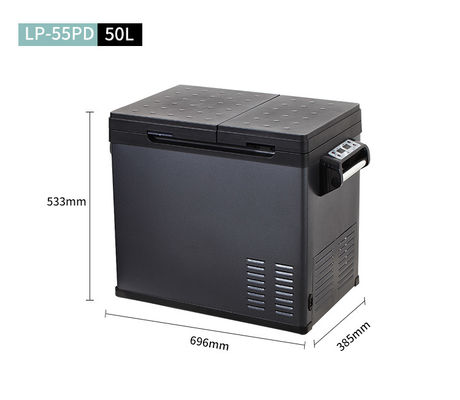 Krachtige 50L Dual Temperature Control Auto Freezer Koelkast voor Kamperen Zonne-energie