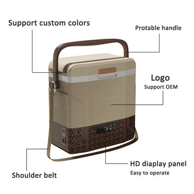 Draagbare DC-koelkast voor buiten/picnic Kleine literen Mini Auto koeler 12v Camping koelkast vriezer