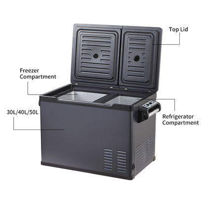 16 Kgs Dual Control 30L DC12V 24V Autovrieskoelkast Zonnepaneel aangedreven voor kamperen