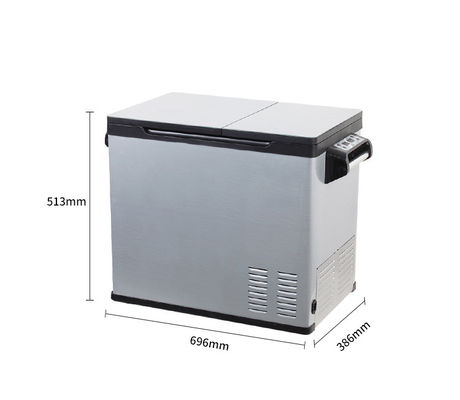 Draagbare mini-koelkast 2023 Smal Retro auto koelkast voor Dc12/24V Outdoor Camping