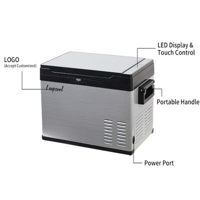 LED-lichtbeeldscherm 12V 240v Draagbare camping elektrische koeler koelkast auto koeler en warmer koelkast