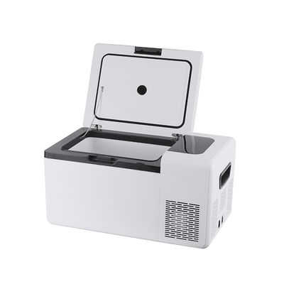 25L draagbare auto en huis mini koelkast Isolatie C5H10/C-Pentaan Wit met LED-licht